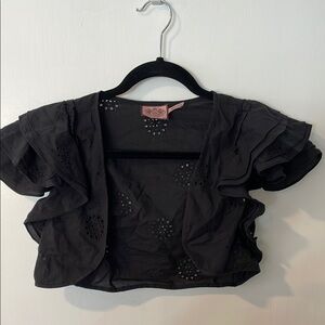 Juicy Couture Black Top with Pink Label